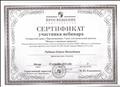 Сертификат участника вебинара Сертификат участника вебинара